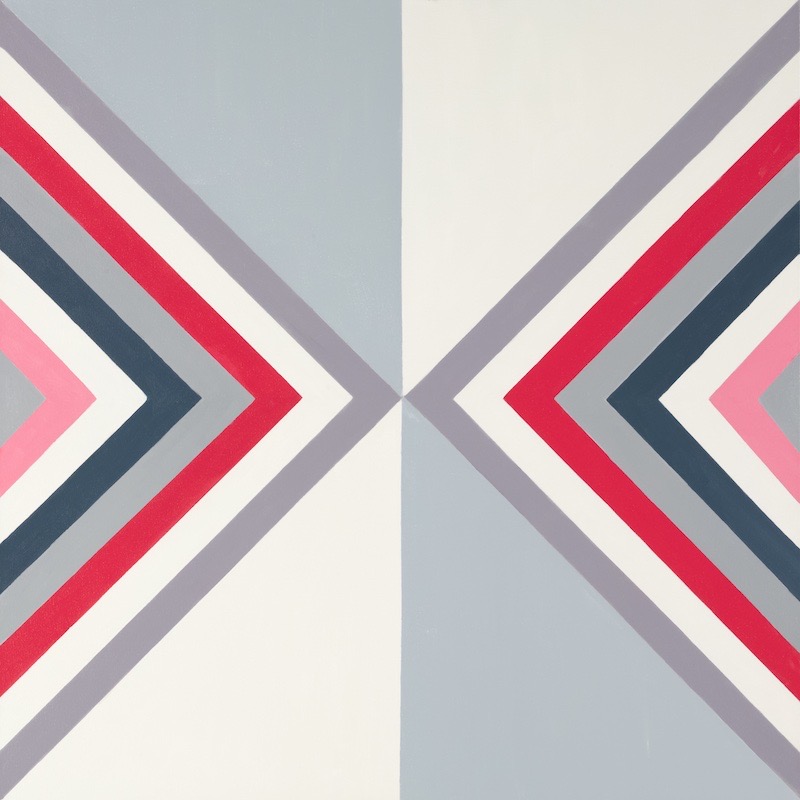 Jane Goodwin - Double Bind: 80x80cm oil on canvas