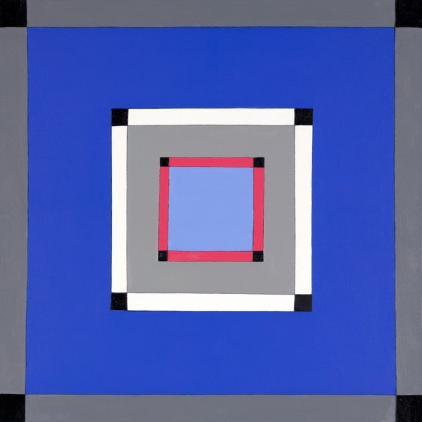 Jane Goodwin - Composition of Squares: 60x60cm Oil on canvas
